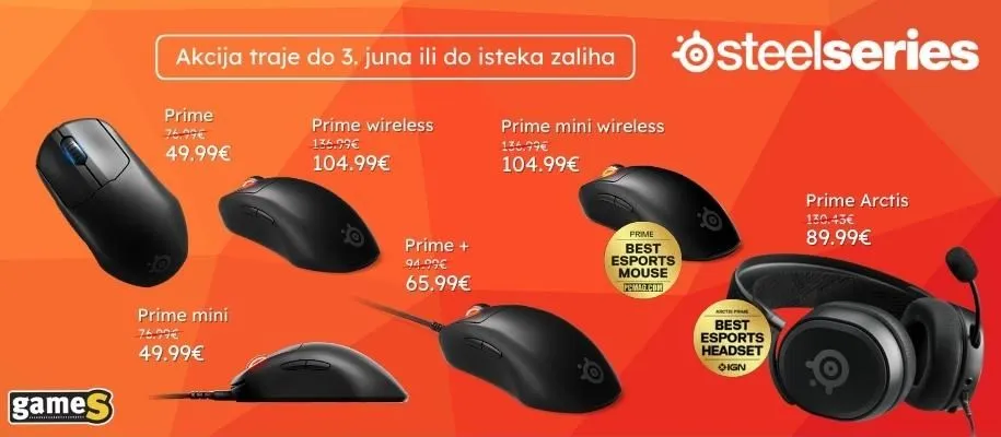 Steelseries misevi i slusalice